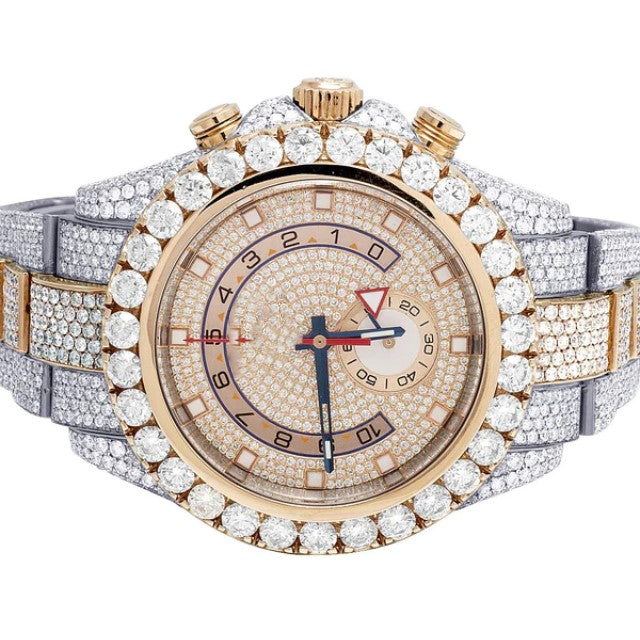 Rolex Yatch Master Round VVS Diamond Iced Out