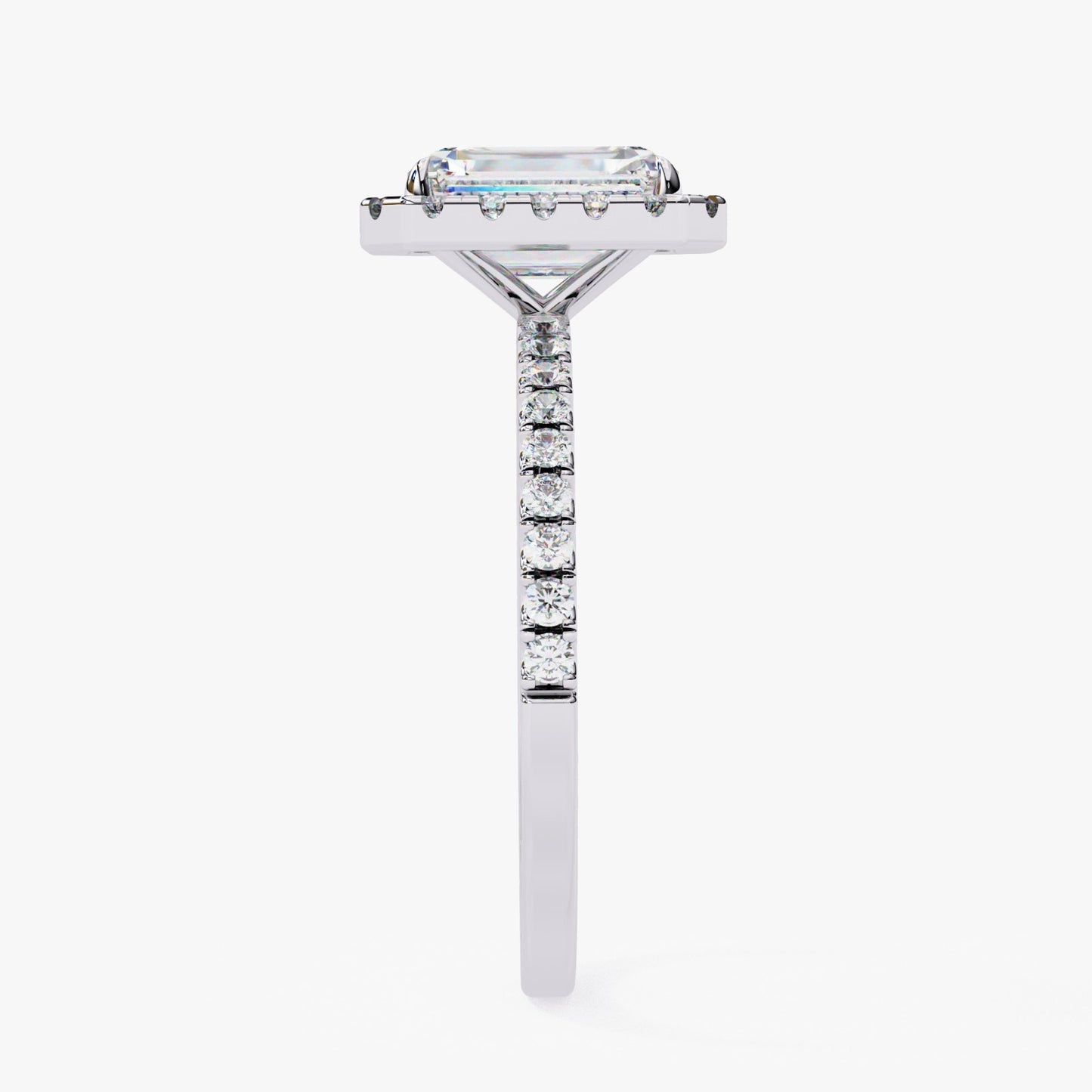 Radiant Cut Lab Grown Diamond Engagement Ring - Luxe Halo Setting | IGI Certified | Sarva Jewels