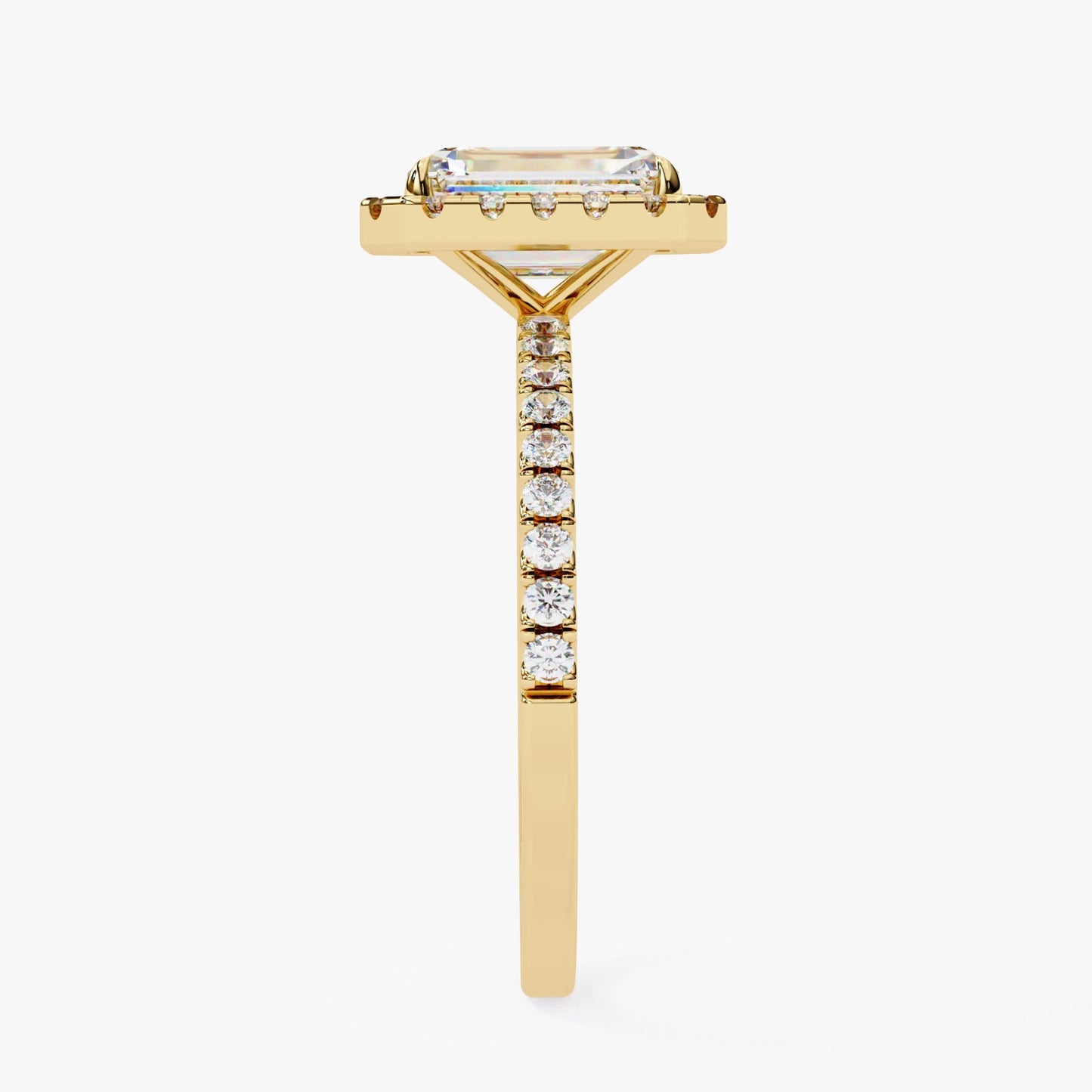 Radiant Cut Lab Grown Diamond Engagement Ring - Luxe Halo Setting | IGI Certified | Sarva Jewels