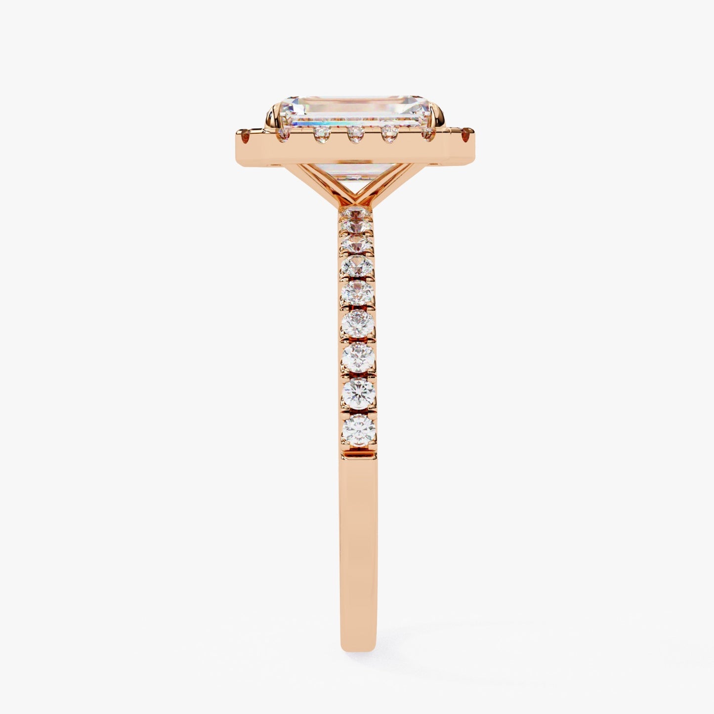 Radiant Cut Lab Grown Diamond Engagement Ring - Luxe Halo Setting | IGI Certified | Sarva Jewels
