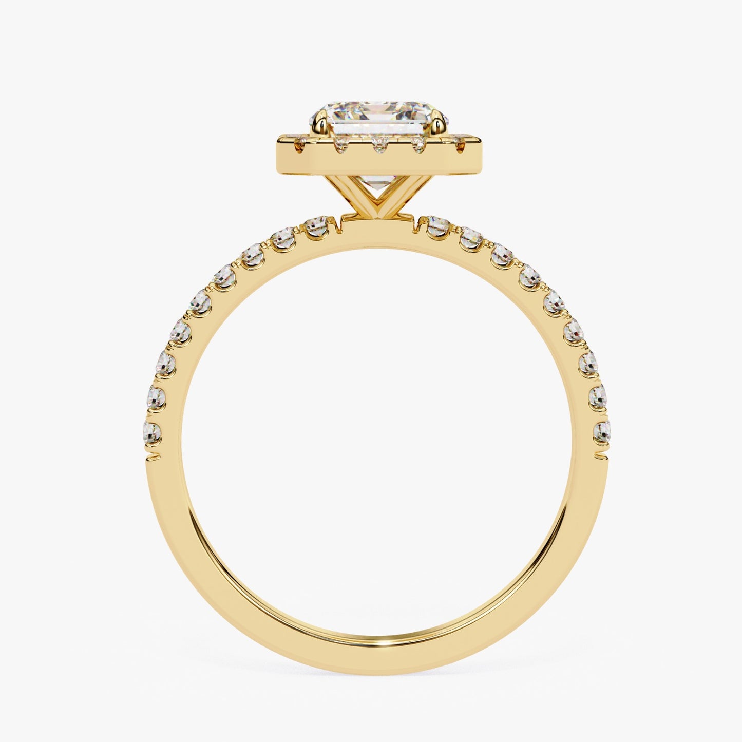 Radiant Cut Lab Grown Diamond Engagement Ring - Luxe Halo Setting | IGI Certified | Sarva Jewels