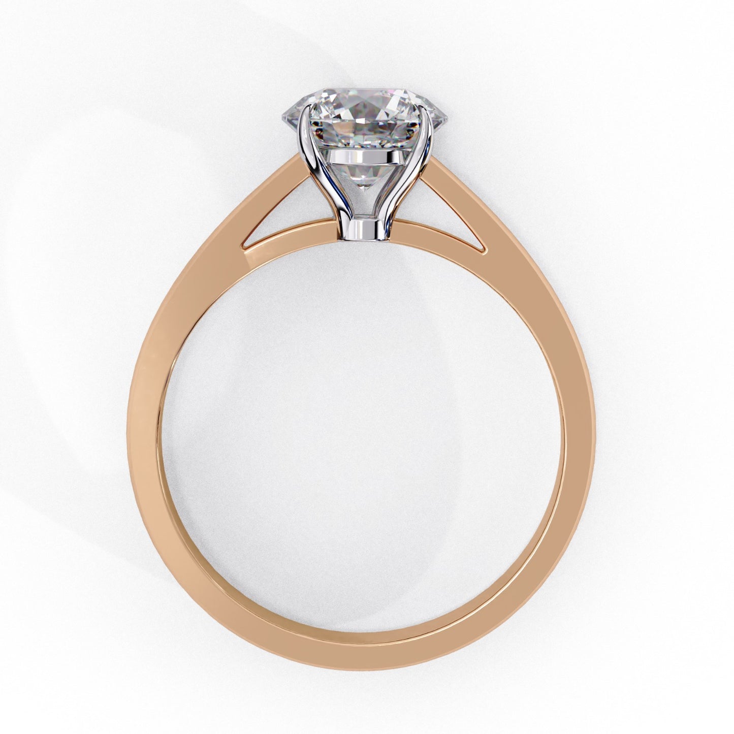 Round Cut Lab Grown Diamond Solitaire Engagement Ring - Yellow Gold Setting | IGI Certified | Sarva Jewels