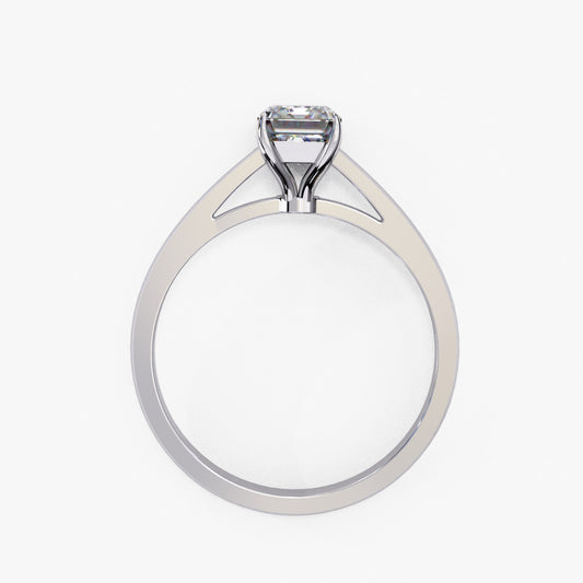 Radiant Cut Lab Grown Diamond Solitaire Engagement Ring - Two-Tone Setting | IGI Certified | Sarva Jewels